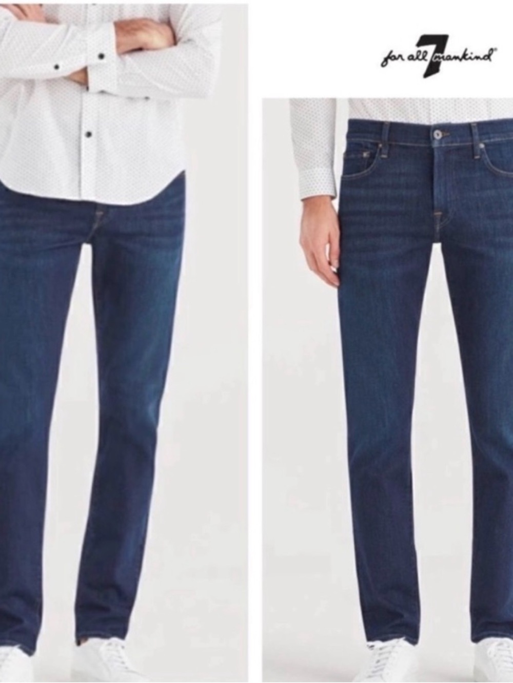 7 For All Mankind Slimmy Luxe Performance Jeans Men’s 30 Blue like new!